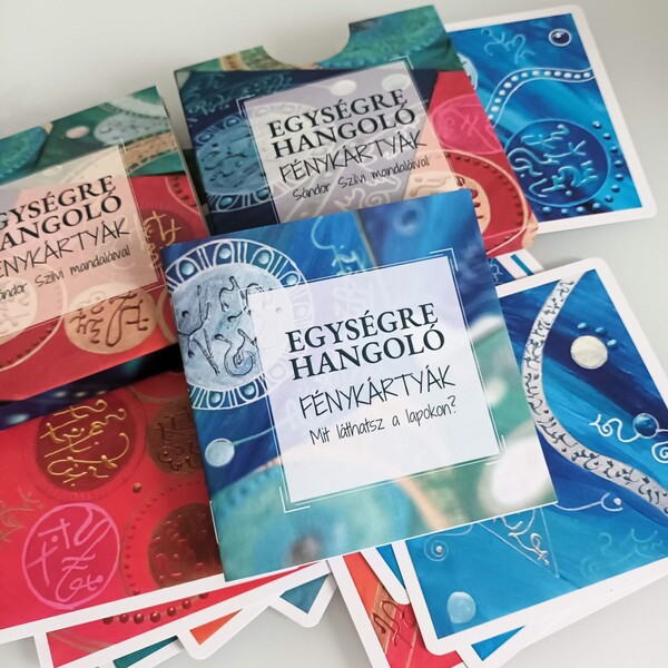 Egységre Hangoló fénykártyák színes füzettel - Sándor Szilvi mandaláival